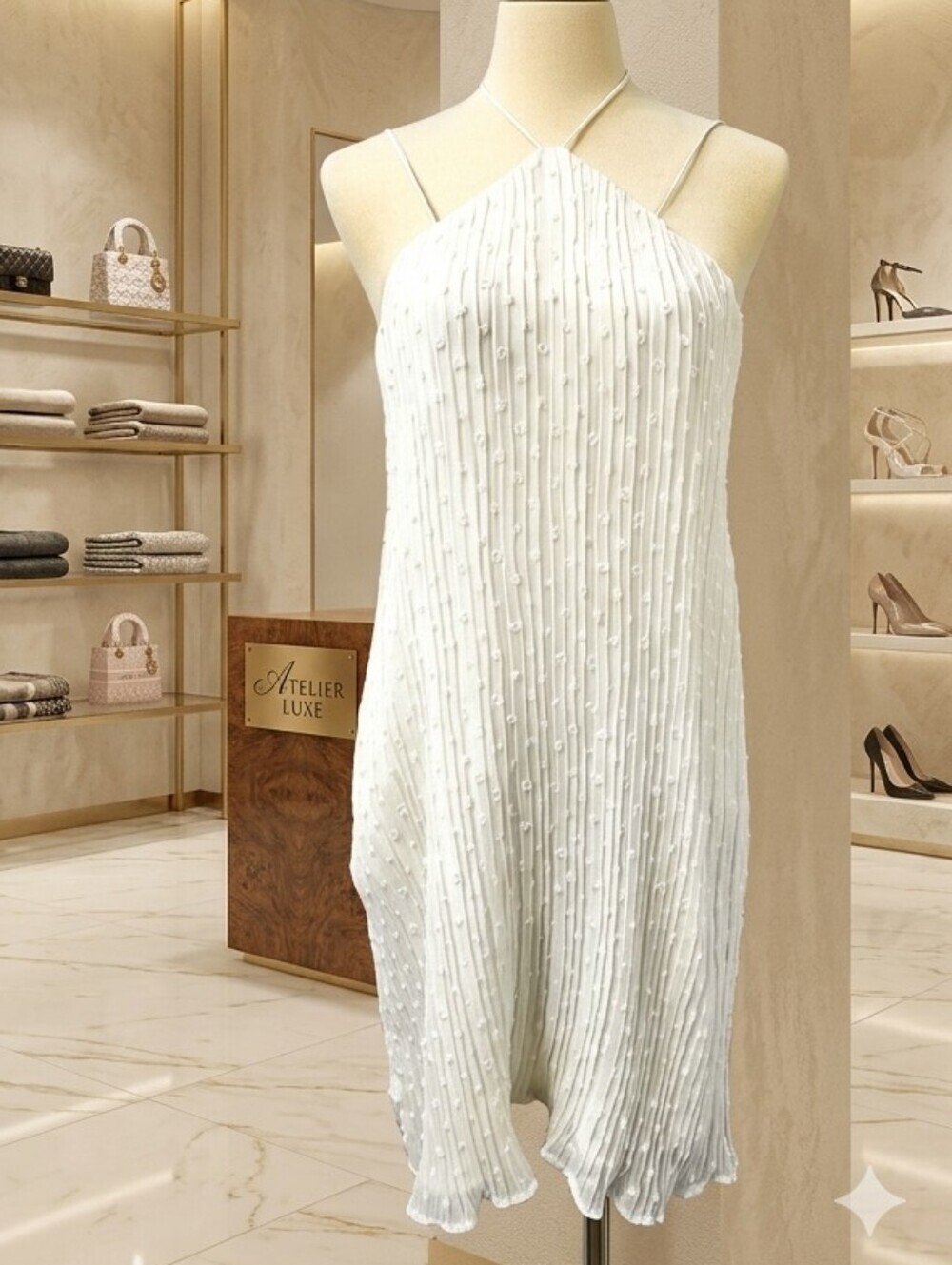74 J.O.A Los Angeles White Midi Dress Medium